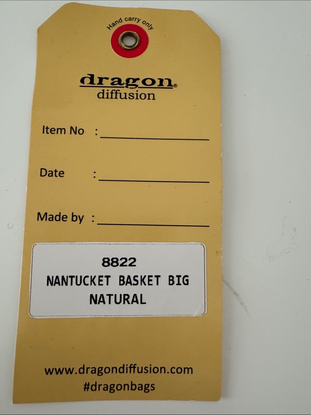 NEW Dragon Diffusion Nantucket Leather Bag- Natural - Picture 11 of 11